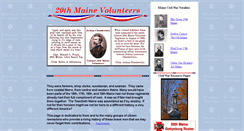 Desktop Screenshot of 20thmainevolunteers.com